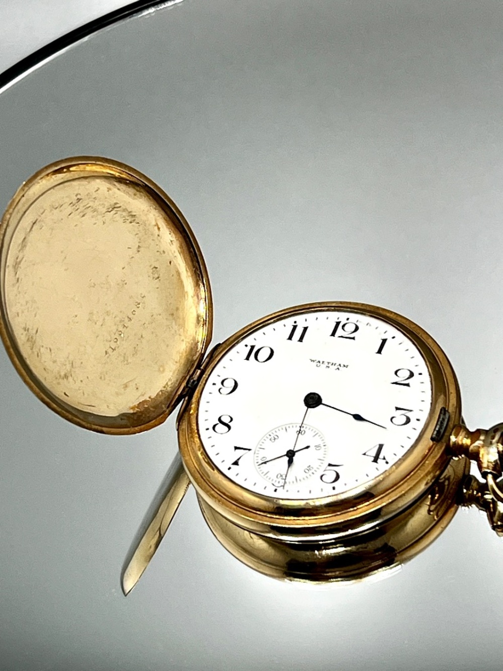 Antique Waltham  Hunter Cased Pocket Watch